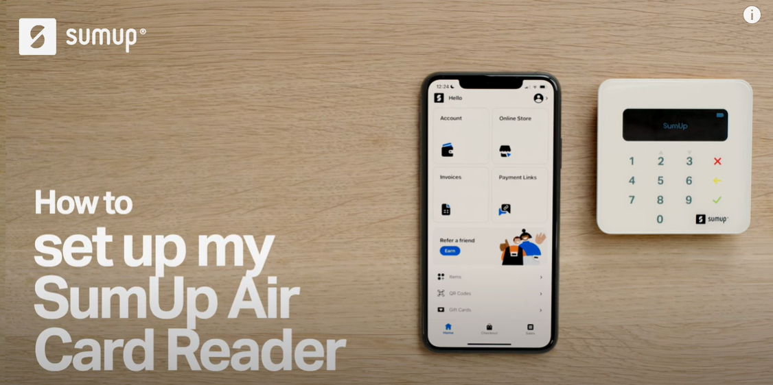Load video: How to set up my SumUp Air Card Reader